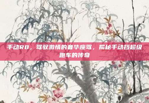 手动R8,驾驭激情的奢华座驾,揭秘手动挡超级跑车的传奇