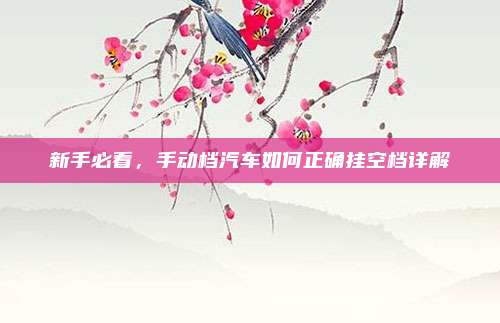 新手必看,手动档汽车如何正确挂空档详解