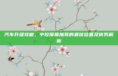汽车升级攻略,中控屏幕加装的最佳位置及优势解析
