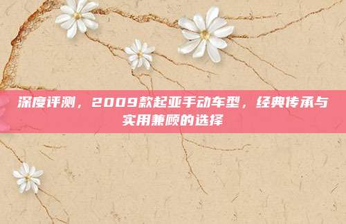 深度评测,2009款起亚手动车型,经典传承与实用兼顾的选择