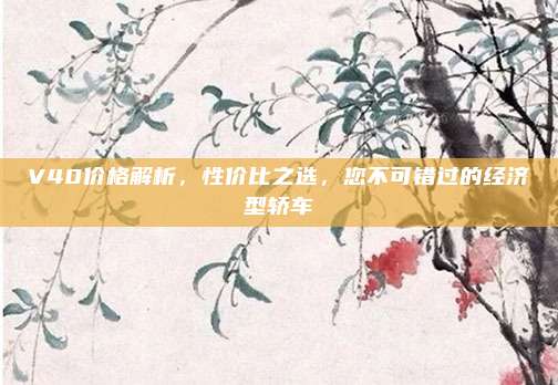 V40价格解析,性价比之选,您不可错过的经济型轿车