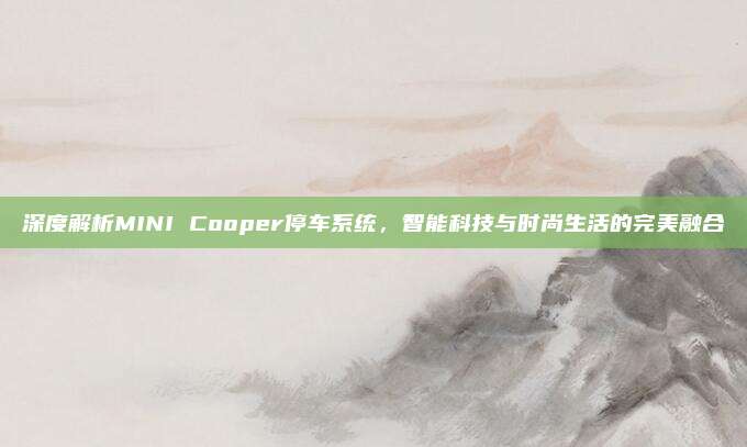 深度解析MINI Cooper停车系统,智能科技与时尚生活的完美融合