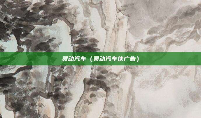 灵动汽车（灵动汽车侠广告）