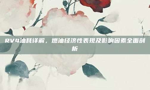RV4油耗详解,燃油经济性表现及影响因素全面剖析