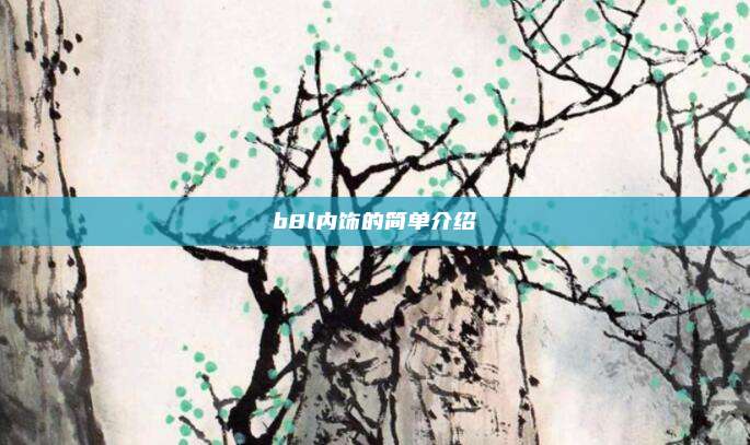 b8l内饰的简单介绍
