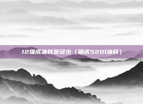 12瑞虎油耗是多少（瑞虎520l油耗）