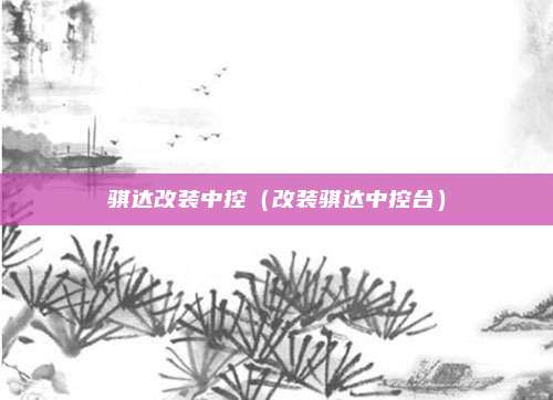 骐达改装中控(改装骐达中控台)
