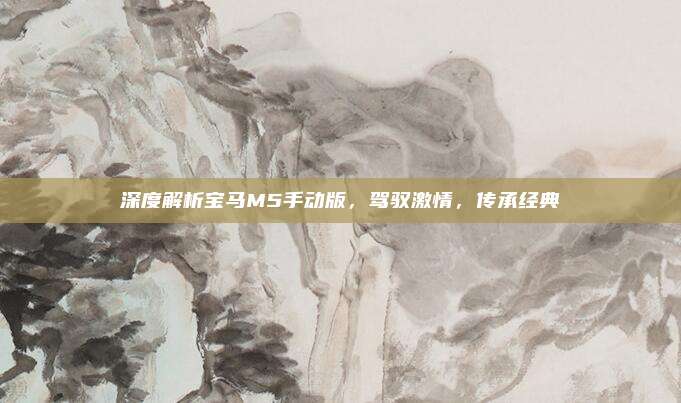 深度解析宝马M5手动版,驾驭激情,传承经典