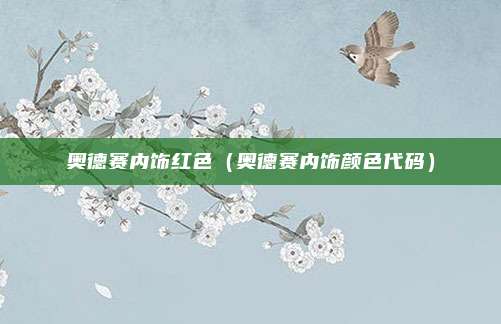 奥德赛内饰红色(奥德赛内饰颜色代码)