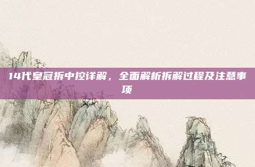 14代皇冠拆中控详解,全面解析拆解过程及注意事项