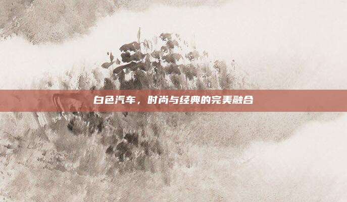 白色汽车,时尚与经典的完美融合