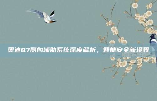 奥迪Q7侧向辅助系统深度解析,智能安全新境界