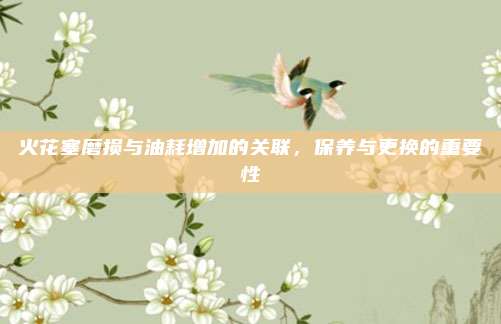 火花塞磨损与油耗增加的关联,保养与更换的重要性