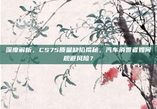 深度解析,CS75质量缺陷揭秘,汽车消费者如何规避风险?