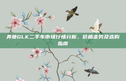 奔驰GLK二手车市场行情分析,价格走势及选购指南