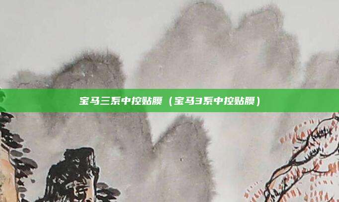 宝马三系中控贴膜（宝马3系中控贴膜）