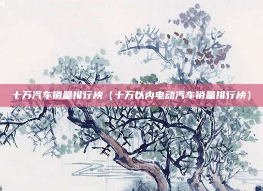 十万汽车销量排行榜（十万以内电动汽车销量排行榜）