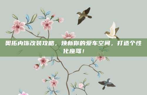 奥拓内饰改装攻略,焕新你的爱车空间,打造个性化座驾!