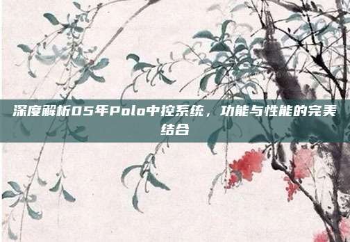 深度解析05年Polo中控系统,功能与性能的完美结合