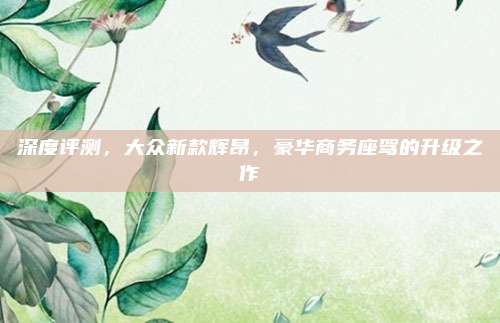 深度评测,大众新款辉昂,豪华商务座驾的升级之作