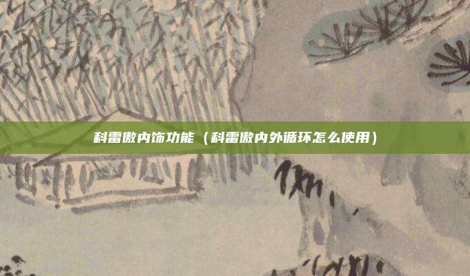 科雷傲内饰功能（科雷傲内外循环怎么使用）