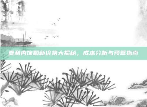 夏利内饰翻新价格大揭秘,成本分析与预算指南