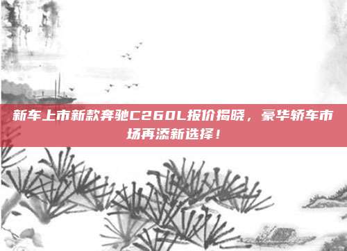 新车上市新款奔驰C260L报价揭晓,豪华轿车市场再添新选择!