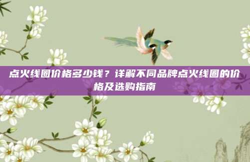 点火线圈价格多少钱?详解不同品牌点火线圈的价格及选购指南