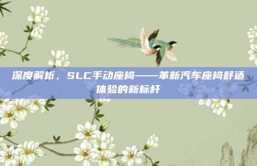 深度解析，SLC手动座椅——革新汽车座椅舒适体验的新标杆
