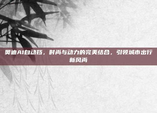 奥迪A1自动挡,时尚与动力的完美结合,引领城市出行新风尚