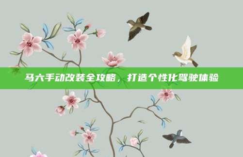 马六手动改装全攻略,打造个性化驾驶体验