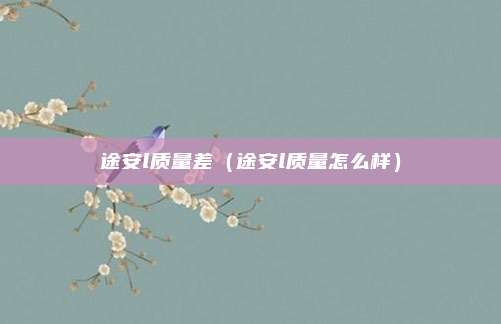 途安l质量差（途安l质量怎么样）