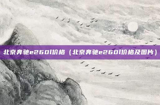 北京奔驰e260l价格（北京奔驰e260l价格及图片）