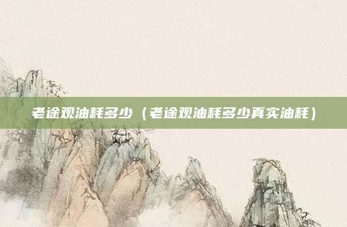 老途观油耗多少（老途观油耗多少真实油耗）