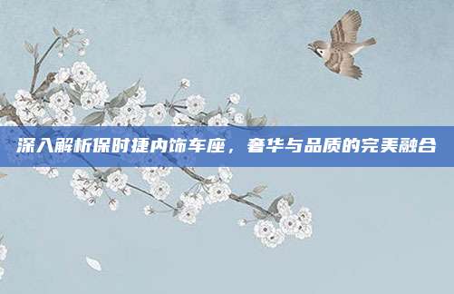 深入解析保时捷内饰车座,奢华与品质的完美融合
