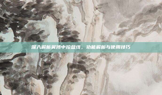 深入解析翼搏中控盘线,功能解析与使用技巧