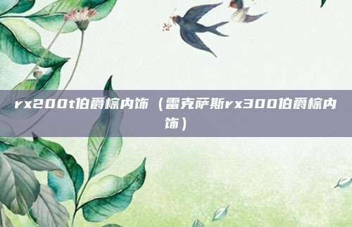 rx200t伯爵棕内饰（雷克萨斯rx300伯爵棕内饰）