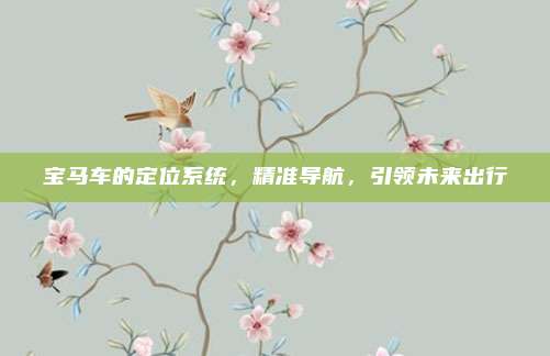 宝马车的定位系统,精准导航,引领未来出行