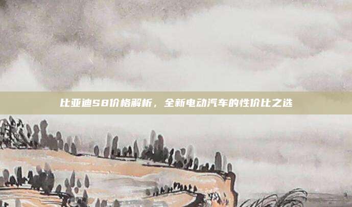 比亚迪S8价格解析,全新电动汽车的性价比之选