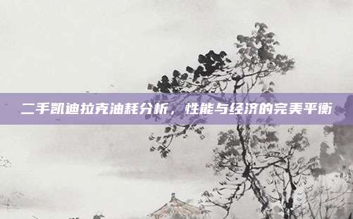 二手凯迪拉克油耗分析，性能与经济的完美平衡
