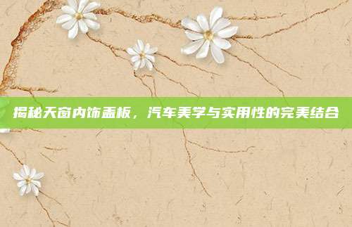 揭秘天窗内饰盖板，汽车美学与实用性的完美结合