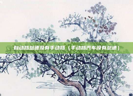 自动挡怠速没有手动挡（手动挡汽车没有怠速）