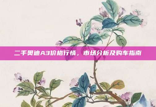 二手奥迪A3价格行情，市场分析及购车指南
