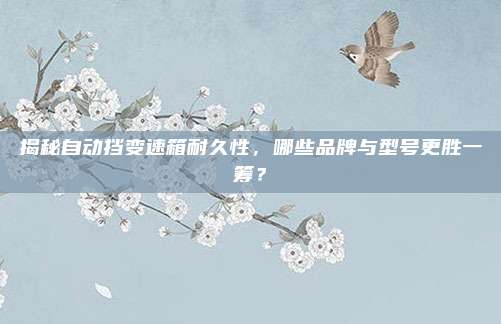揭秘自动挡变速箱耐久性,哪些品牌与型号更胜一筹?