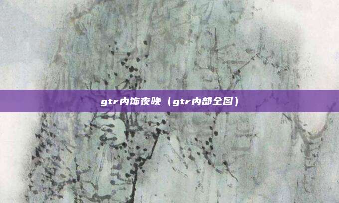 gtr内饰夜晚(gtr内部全图)
