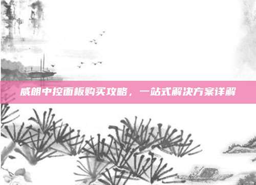 威朗中控面板购买攻略,一站式解决方案详解