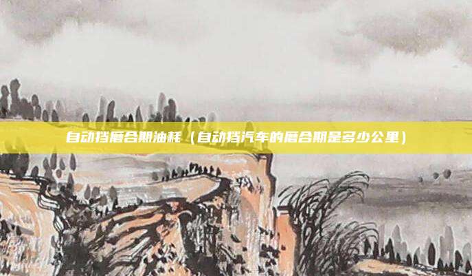 自动挡磨合期油耗(自动挡汽车的磨合期是多少公里)