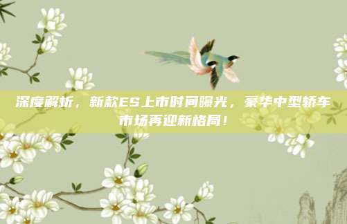 深度解析,新款ES上市时间曝光,豪华中型轿车市场再迎新格局!
