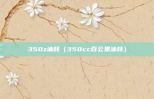 350z油耗(350cc百公里油耗)