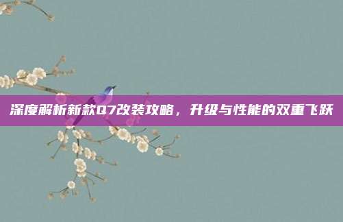 深度解析新款Q7改装攻略,升级与性能的双重飞跃